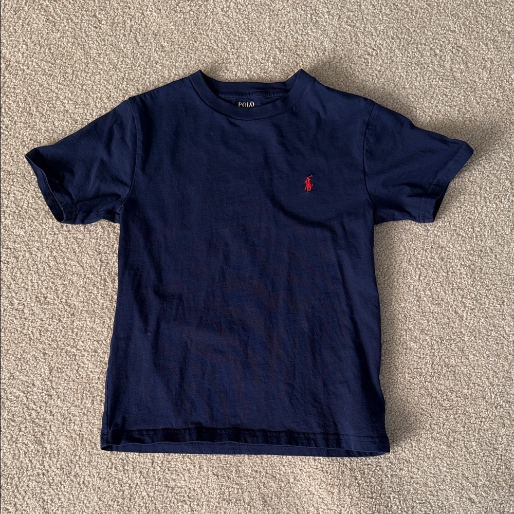 Polo by Ralph Lauren Blue Tee with Yellow Accents
